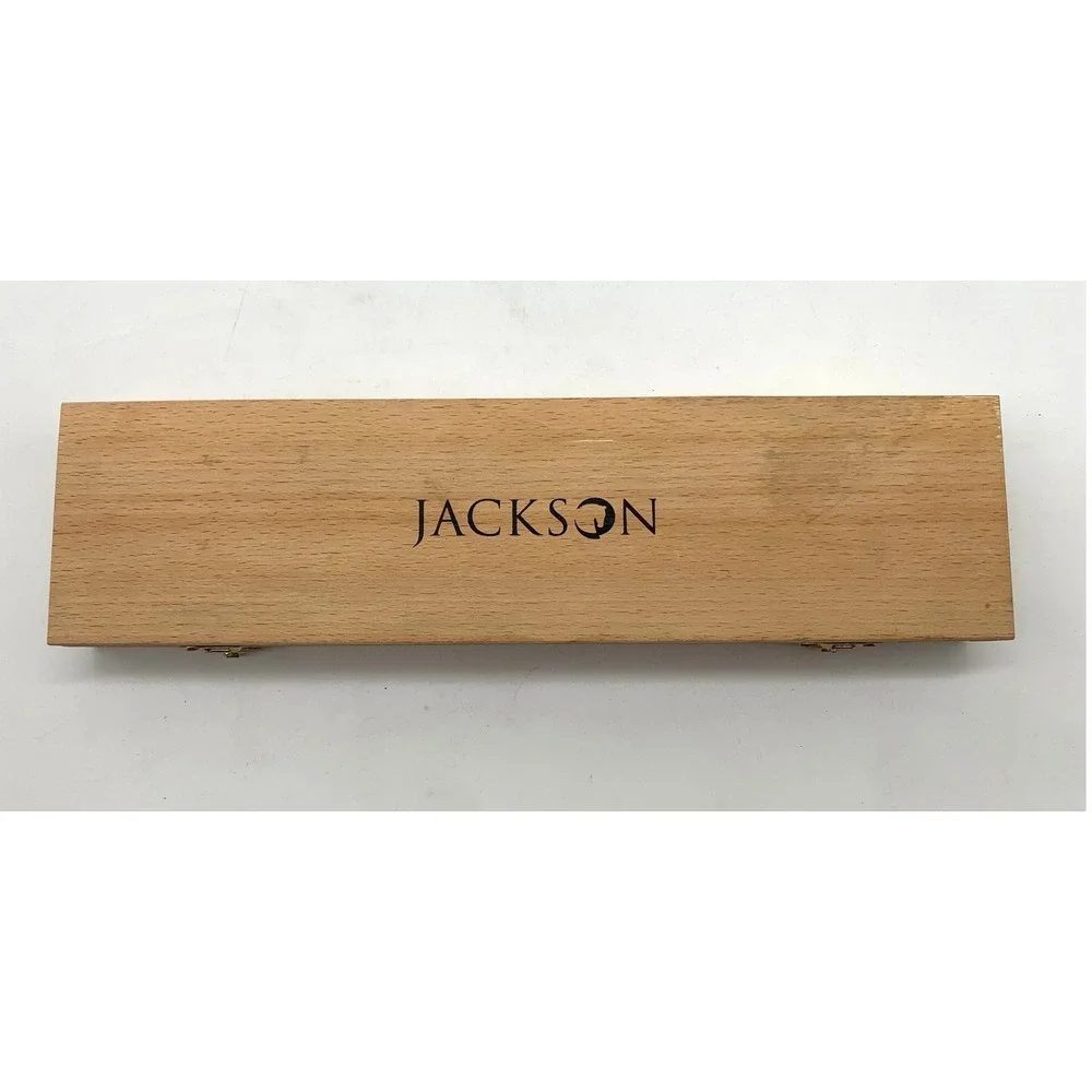 Laguiole Carving Set Unisex OS Brown Wood‎ Handle 440 Stainless Steel Boxed